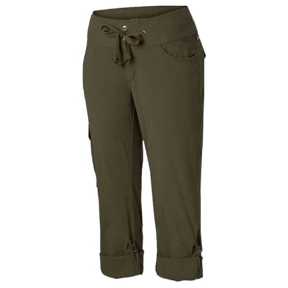 Columbia Omni Shield City Slickerz Roll-Up Stretch Pants in Olive Green Size 8 - Picture 2 of 12